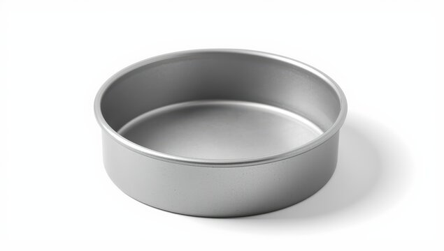 Isolated Teflon spring cake pan on white with clipping path