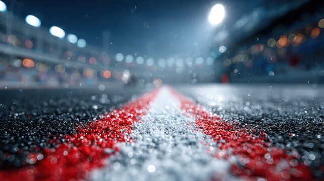 Competitive finish line concept illustrating determination, goal, and final push