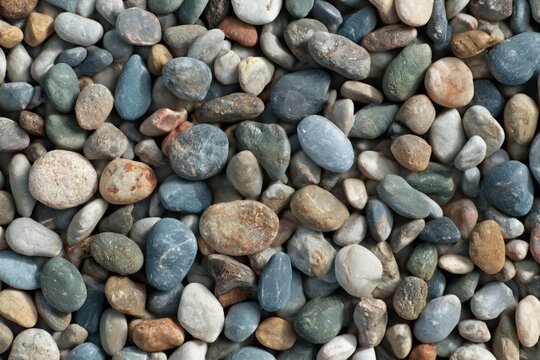 Seamless Smooth Pebble Beach Texture Realistic Macro 8K High Resolution Coastal Nature Pattern Background