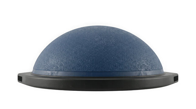 Blue Bosu Ball Balance Trainer 3D Render Cutout