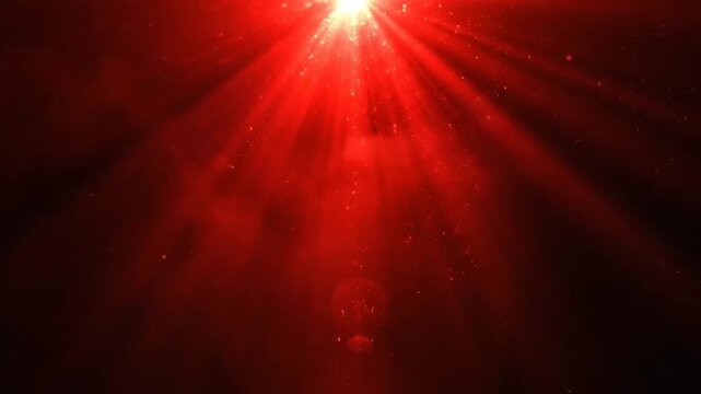 Red Light Shining Through Dark Space.