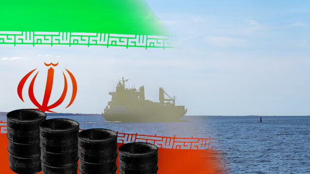 Iran oil exports. Export of Iranian oil by tanker. High quality photo