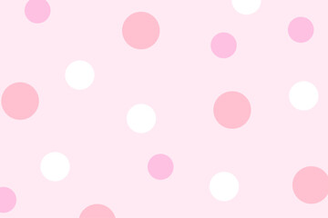 ピンク パステル 水玉 ドット パターン 背景 可愛い デザイン 素材