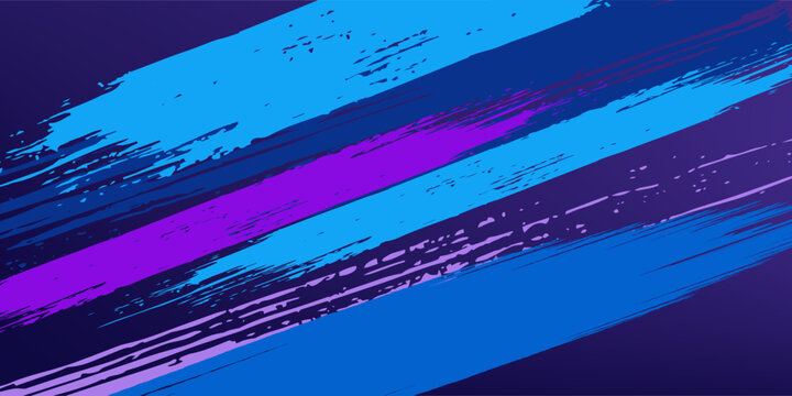 Vibrant Blue and Purple Brush Texture Halftone Effect Grunge Sports Background for Dynamic Banner or Poster Design pattern taxture