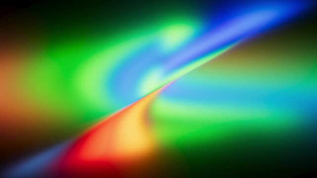 Vivid rainbow gradient swirls in a dynamic liquid animation loop. Bright neon colors blend smoothly for a modern backdrop.