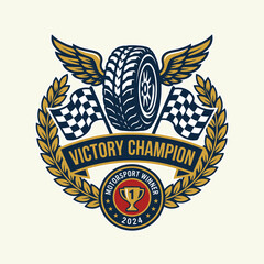 Obraz premium Victory Champion Motorsport Design