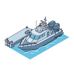 Illustration of a Tug Boat Vessel. © Ragil