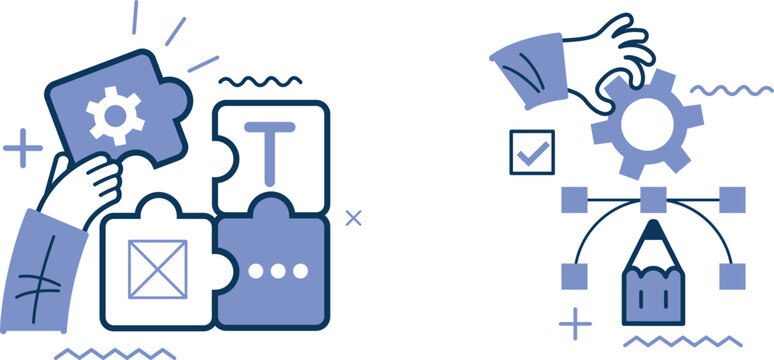 Integration of technology and manual processes in modern workflows and automation