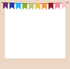Obraz premium Simple cute photo frame 