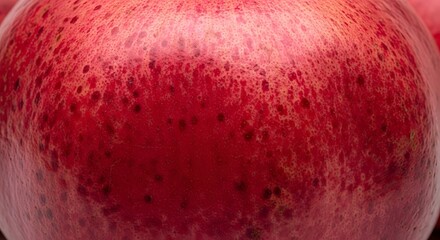 Fototapeta premium Close up of a red apple skin with detailed texture and subtle spots