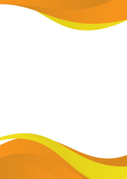 simple curved background design in orange and yellow