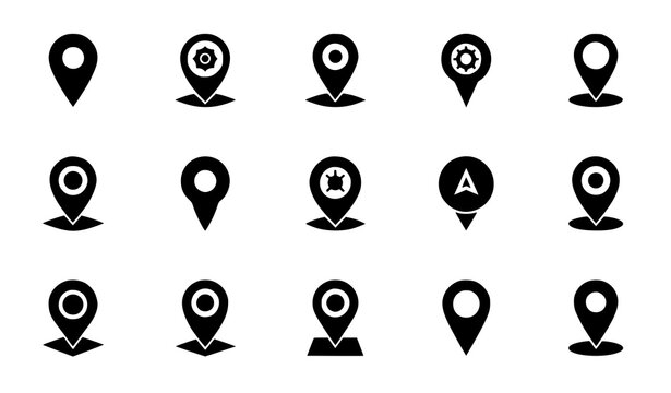 Modern Map Marker and Location Pin Icon Pack
