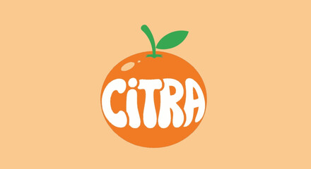Obraz premium Citra Orange Fruit Logo Design Element.