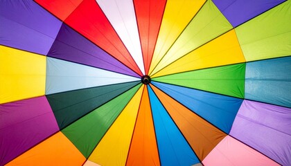 Fototapeta premium Vibrant Colorful Balloon Dome Top View in a Radial Pattern Design