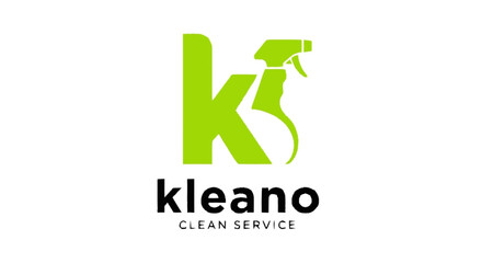 Kleano Clean Service Logo Design Element.