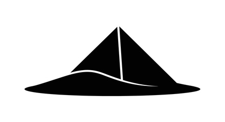Fototapeta premium Black Pyramid Shaped Party Hat.