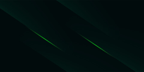 Obraz premium Minimal abstract luxury ads design. Modern elegant green and black polygon background vector for branding presentation