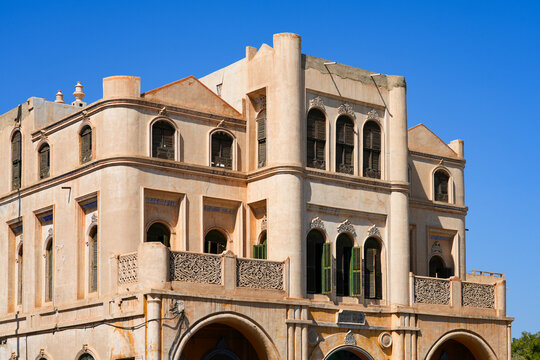 The historic Kaki Palace with traditional Hejazi stone architecture in Taif, Saudi Arabia