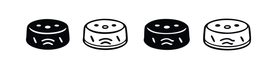 Cute Abstract Character Icons Set, Minimalist Pill-Shaped Mascot Vectors with Face Elements
