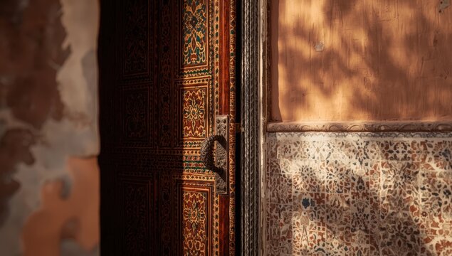 Door feature in Moroccan architecture