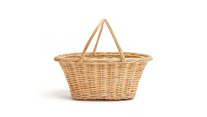 Obraz premium Isolated shopping basket on a white background