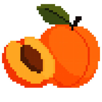 Pixel Art Apricot - Pixel Art Sample