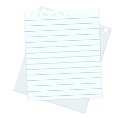 blank note paper lined clipart office business and school element notebook illustration