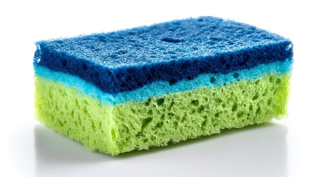 Colorful Kitchen Sponge for Cleaning and Scrubbing Tasks.