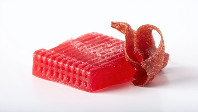 Qamar al-Din fruit candy on a white background