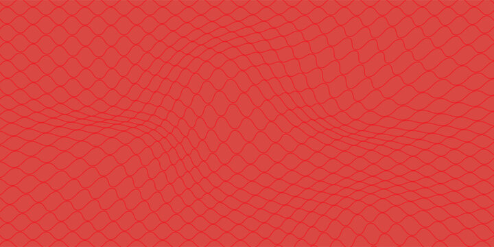 Snake skin background. Seamless pattern of squama, reptile scale. Chinese minimalistic grid art. Serpent surface texture in red and gold colors. Asian geometric ornament