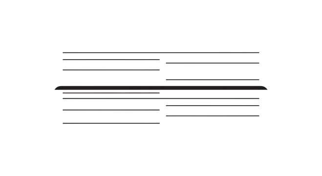 Lines forming a horizontal pattern.