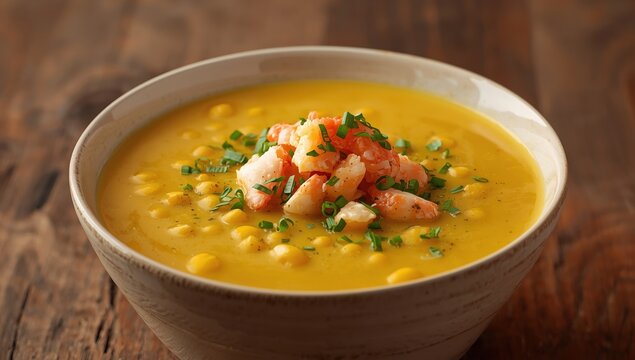 Tasty crab corn chowder