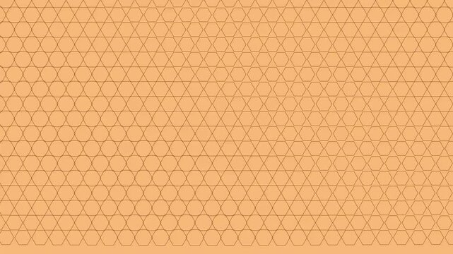 Abstract geometric background with seamless circle grid pattern on peach orange background