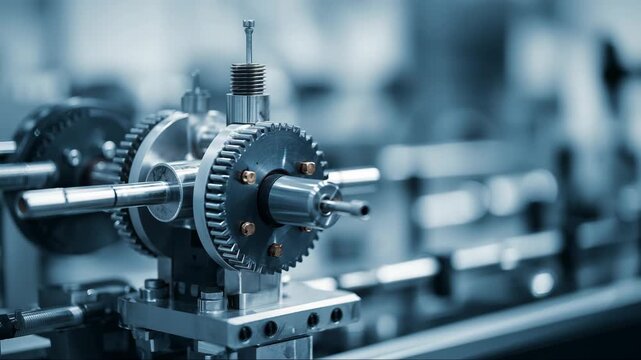 Precision gear assembly supporting industrial manufacturing operations