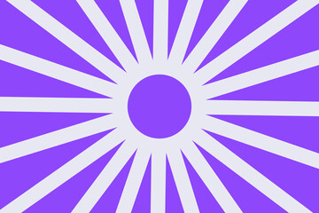 Abstract sun ray summer background in purple. Sun, sunburst shiny light colorful background, wallpaper, and backdrop.
