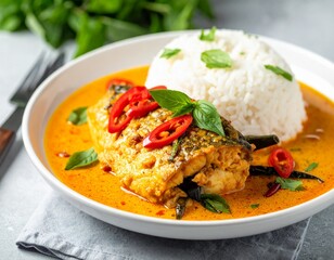 Fischcurry mit Kokosmilch (Thailand)