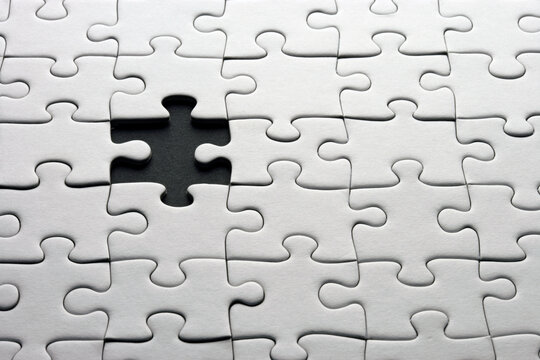 Puzzlespiel, fehlendes Teil