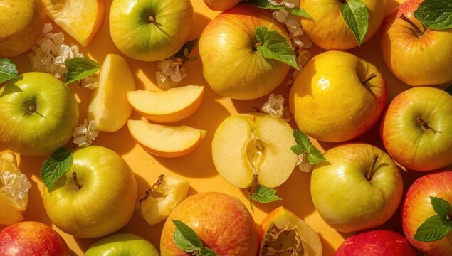 apples as a very nice food background