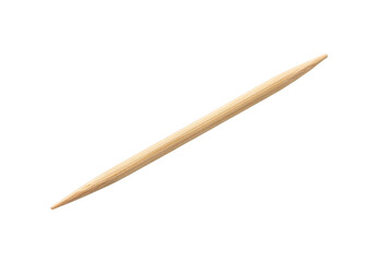 Obraz premium Light wooden paintbrush with a single long bristle for precision detailing work isolated on transparent background,png,PNG