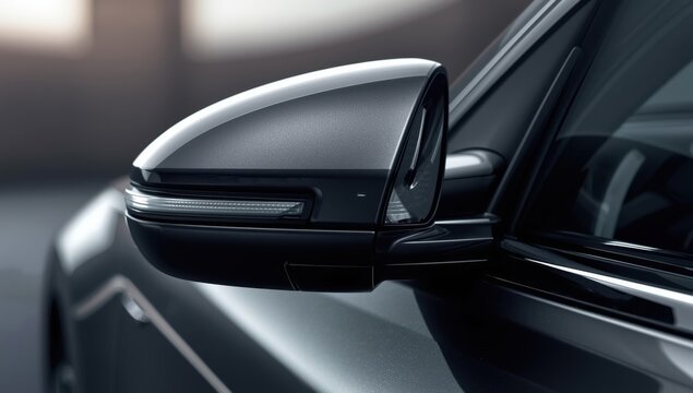 Vehicle side mirror features a built-in camera system for improved blind spot awareness and visibility
