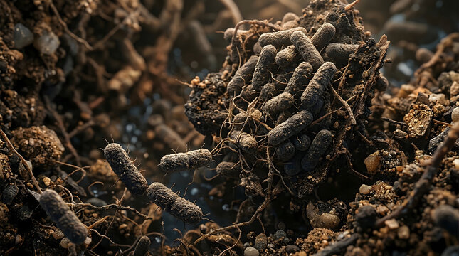 Nitrogen-Fixing Bacteria Rhizobium Symbiotic Diazotrophs Transforming Atmospheric Nitrogen into Ammonia for Soil Fertility and Agriculture