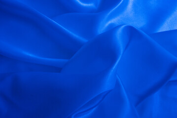 Obraz premium Blue fabric texture. Cloth background
