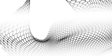 Curved net pattern. Seamless design for sportswear or equipment like soccer goals, volleyball nets, basketball hoops, hockey nets, and athletic gea © Arya