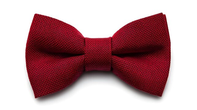 Elegant Red Bow Tie Accessory for Formal Occasions.