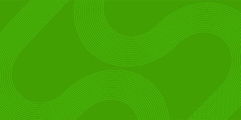 Agricultural green banner, organic abstract background with fields. Alternating green lines b, natural organic product. Modern vector. © Abdul