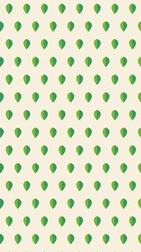 スタイリッシュな葉っぱ模様のループアニメーション背景