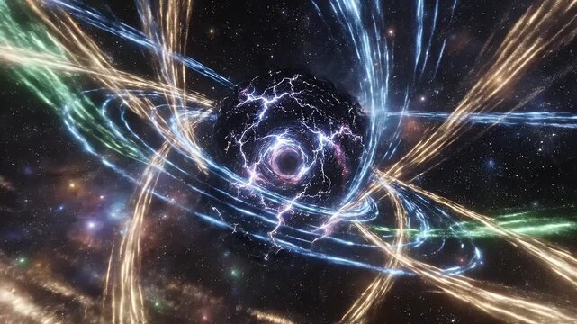 Vibrant Swirling Energy in Space.