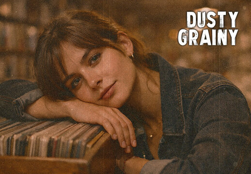 Vintage Dust Texture Grainy Photo Effect