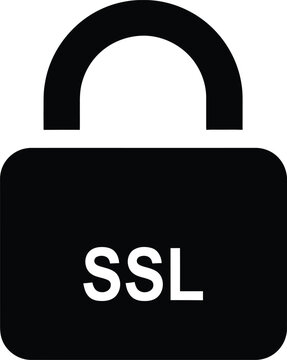 Vector SSL padlock icon for secure connections