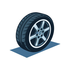 Obraz premium Stylish car tire design